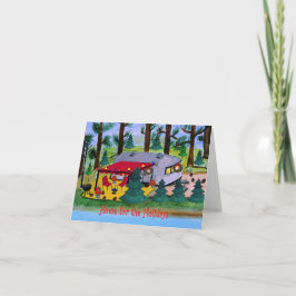 エアストリームレイクキャンパーホリデーカード カード