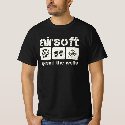 エアソフトが溶接機を広げる Tシャツ (正面)