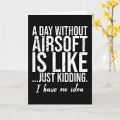 エアソフトスポおもしろいーツギフトアイディア カード (黄色い花)