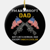エアソフトパパは通常のパパと同様に多くを除く セラミックオーナメント (裏面)