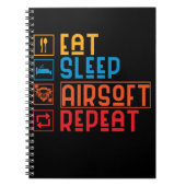 エアソフトプレーおもしろいヤーペイントボールエアソフトチーム ノートブック (正面)