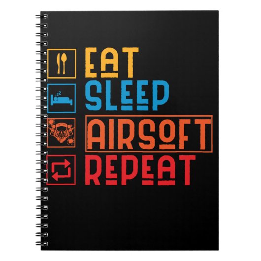 エアソフトプレーおもしろいヤーペイントボールエアソフトチーム ノートブック (正面)