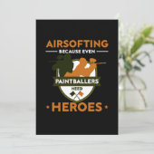 エアソフト・ペイントボールプレイヤー ペイントボールマーカーギフト 招待状 (スタンド正面)