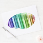 エアゾールカラフルスプレー缶 楕円形シール (封筒)