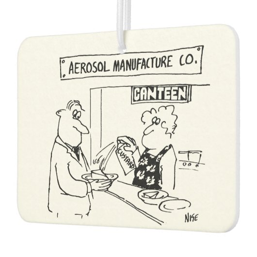 エアゾール製品メーカーがカスタードを使用 カーエアーフレッシュナー (左)