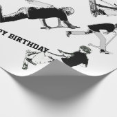 エアタイム! – スクーターおもしろい ラッピングペーパー (角)