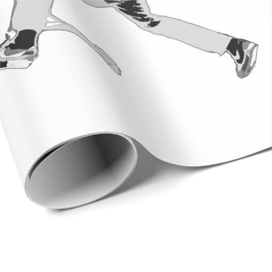 エアタイム！ – スクーターおもしろい ラッピングペーパー (ロールコーナー)