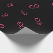 エアタニティカッコいい暗号通貨コインサインパターン ラッピングペーパー (角)