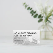 エアダクト清掃用名刺 名刺 (スタンド正面)