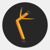 エアダンサーおもしろい踊りギフトワッキーインフレータブルウェビン ラウンドシール (正面)