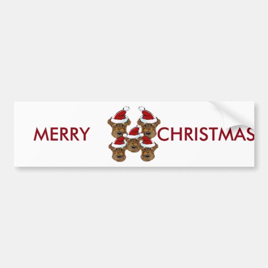 エアデイル・テリア バンパーステッカー (正面)