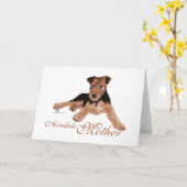 エアデイル・テリア 母の日 カード (黄色い花)