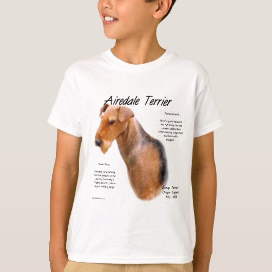 エアデールテリアの歴史 Tシャツ (正面)
