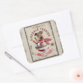 エアデールテリアアイスクリームトおもしろいロ凍っていート スクエアシール (封筒)