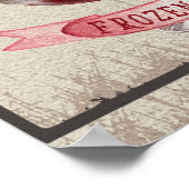 エアデールテリアアイスクリームトおもしろいロ凍っていート ポスター (角)