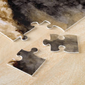 エアデールテリアウォーターポートレート ジグソーパズル (側面)