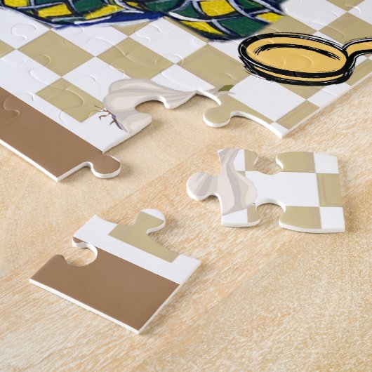 エアデールテリアシェフ ジグソーパズル (側面)