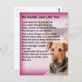 エアデールテリアデザイン – アンティポエム ポストカード (正面/裏面)