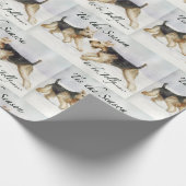 エアデールテリアドッグアート ラッピングペーパー (角)
