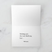 エアデールテリアハッピーバースデーカード カード (内部)