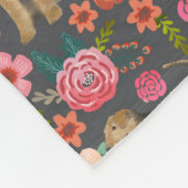 エアデールテリアフローラドッグ毛布 フリースブランケット (角)