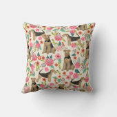 エアデールテリアフローラプリント枕 クッション (裏面)