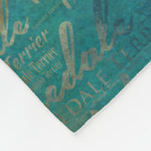 エアデールテリアポートレートオンワードアート フリースブランケット (角)