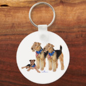 エアデールテリアーズ州旗 キーホルダー (正面)