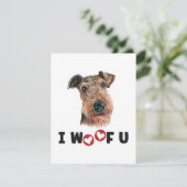 エアデールテリアードッグI Woof You (スタンド正面)