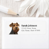 エアデールテリア差出人住所ラベル ラベル (インサイチュ)