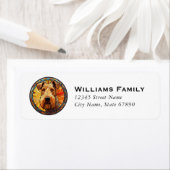 エアデールテリア差出人住所ラベル ラベル (インサイチュ)