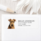 エアデールテリア差出人住所ラベル ラベル (インサイチュ)