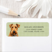 エアデールテリア差出人住所ラベル ラベル (インサイチュ)