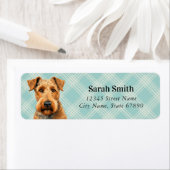 エアデールテリア差出人住所ラベル ラベル (インサイチュ)