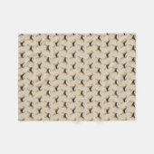 エアデールテリア毛布 フリースブランケット (正面(横))