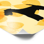 エアデールテリア葉金ゴールド フォトプリント            (角)