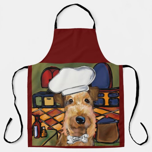 エアデールテリア エプロン (正面)