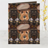 エアデールテリア カード (黄色い花)