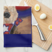 エアデールテリア キッチンタオル (四つ折り)