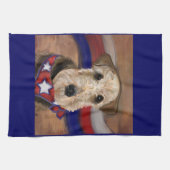 エアデールテリア キッチンタオル (横)