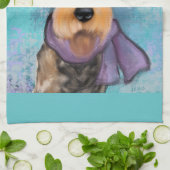 エアデールテリア キッチンタオル (折り畳み)