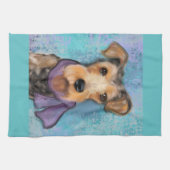 エアデールテリア キッチンタオル (横)