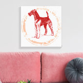 エアデールテリア キャンバスプリント (インサイチュ (リビング))