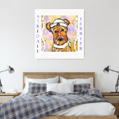 エアデールテリア キャンバスプリント (インサイチュ (寝室))