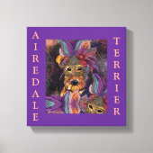 エアデールテリア キャンバスプリント (正面)