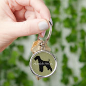 エアデールテリア キーホルダー (手)