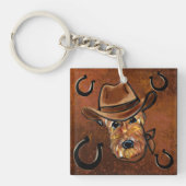 エアデールテリア キーホルダー (正面)