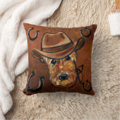 エアデールテリア クッション (ブランケット)