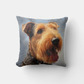 エアデールテリア クッション (正面)