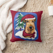 エアデールテリア クッション (ブランケット)